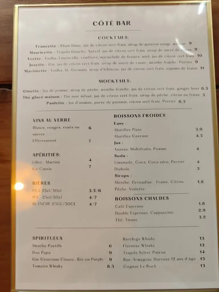 Menu_La Barrique_Langon_image_1