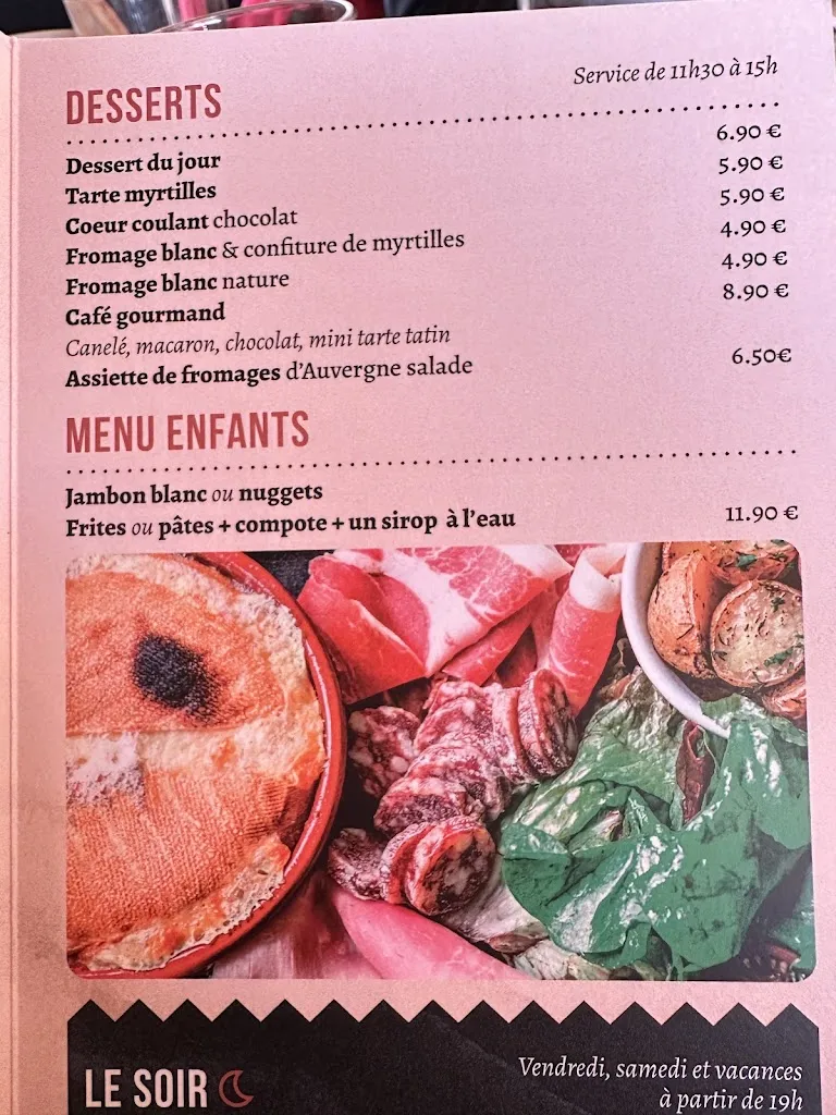 Menu_Restaurant Le Paillaret_Besse-et-Saint-Anastaise_image_3