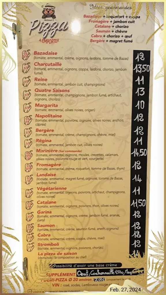 Menu_AU FOUR A BOIS_Langon_image_1