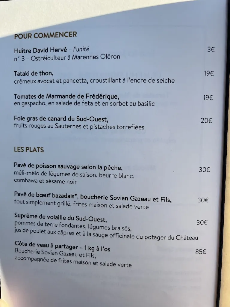 Menu_La Chapelle de Guiraud_Sauternes_image_2