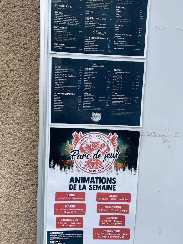 Menu_LA TABLE DU GRAND DUC_Besse-et-Saint-Anastaise_immagine_2