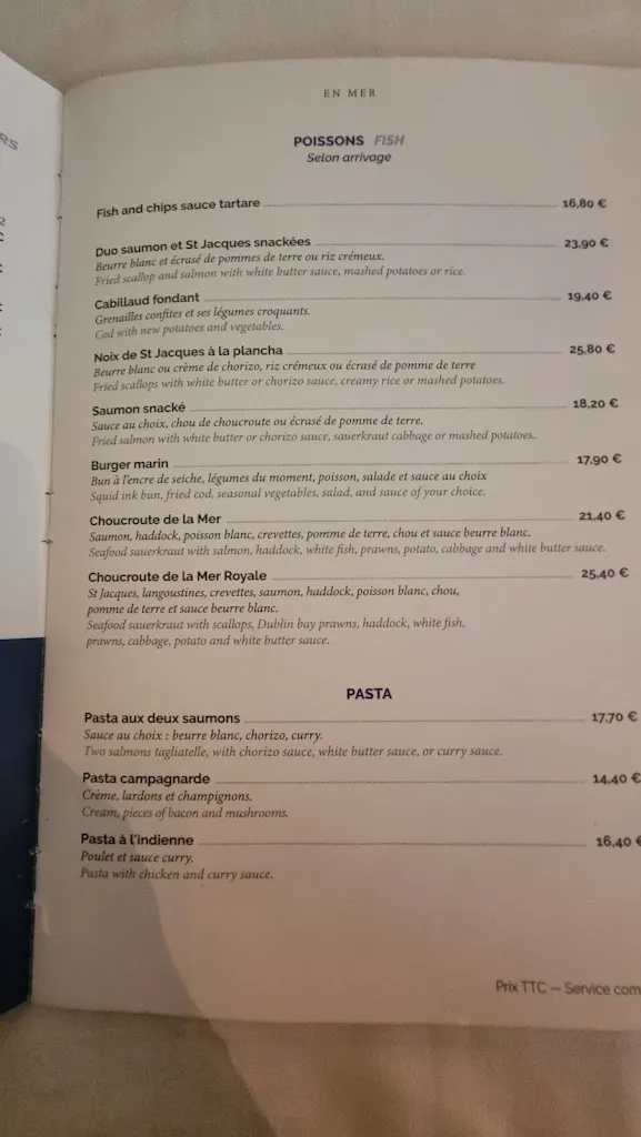 Menu_La Taverne - Table de caractère - Lécousse_Lécousse_immagine_4