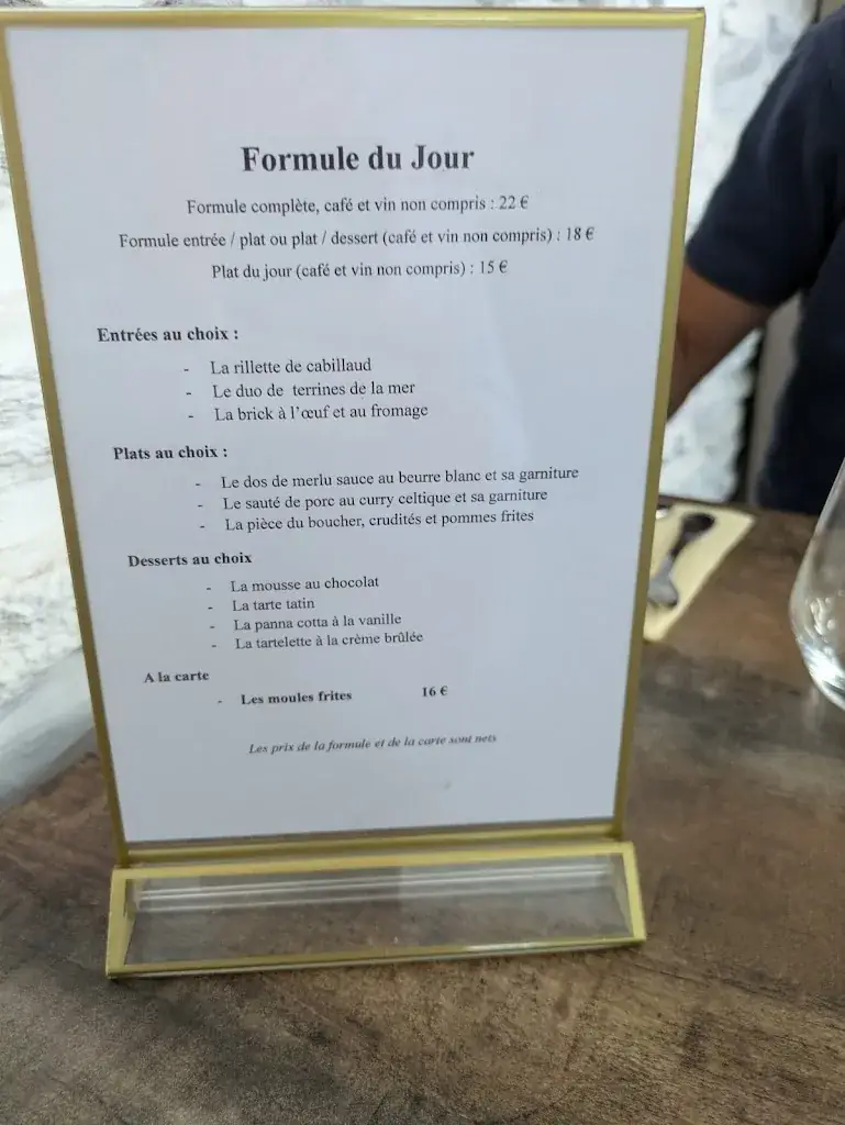 Menu_Restaurant Terre et Mer LE Folgoët_Folgoët_image_1