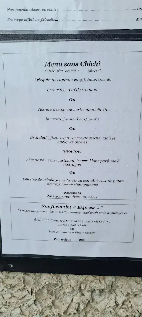 Menu_RESTAURANT LA SUITE_Belley_imagen_3
