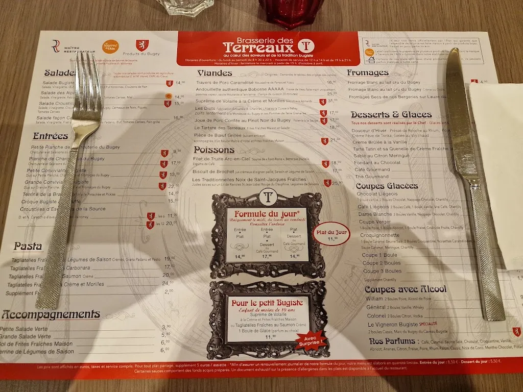 Menu_Restaurant Brasserie des Terreaux_Belley_immagine_2