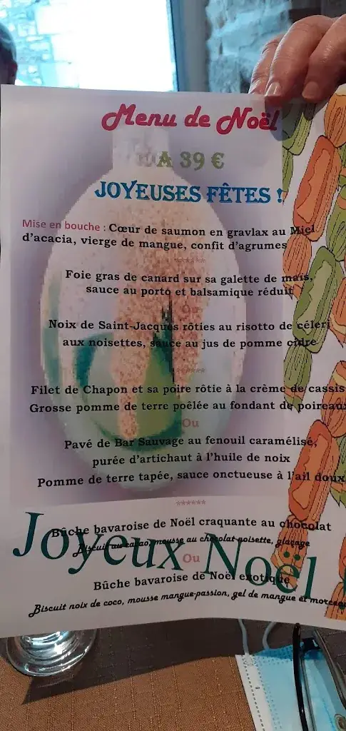 Menu_Restaurant L'aromate_Saint-Aubin-du-Cormier_image_1