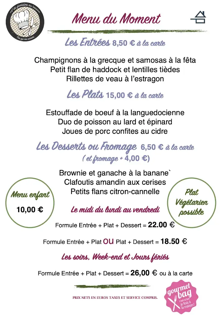 Menu_À la Fontaine au Beurre_Locminé_image_2