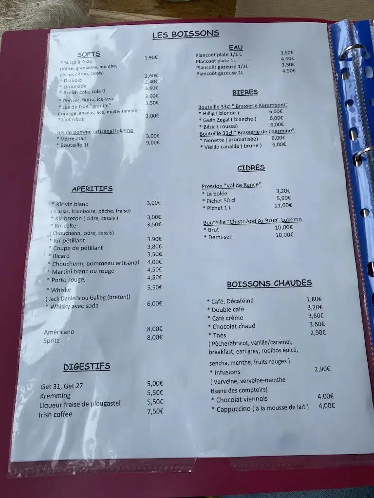 Menu_Crêperie Sant Erwan_Trédrez-Locquémeau_image_2