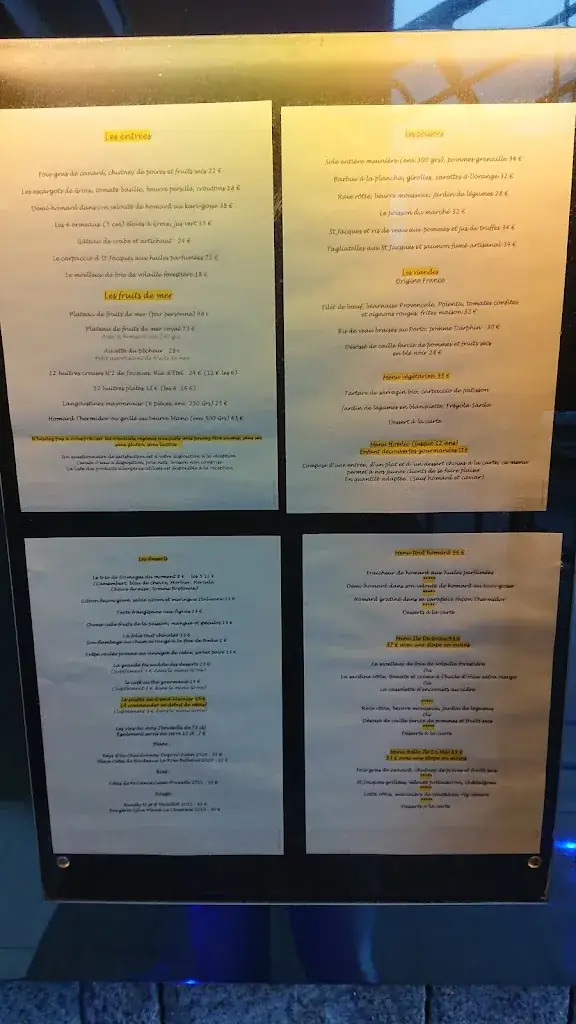 Menu_Restaurant Le Vivier Lomener_Ploemeur_image_2