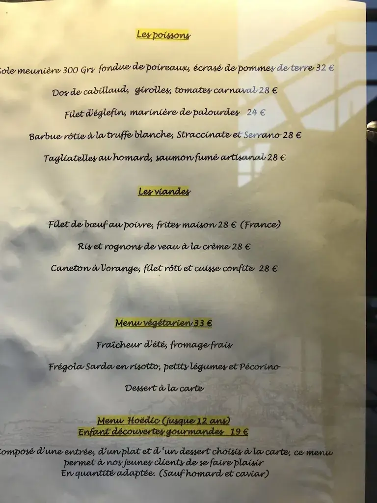 Menu_Restaurant Le Vivier Lomener_Ploemeur_image_4