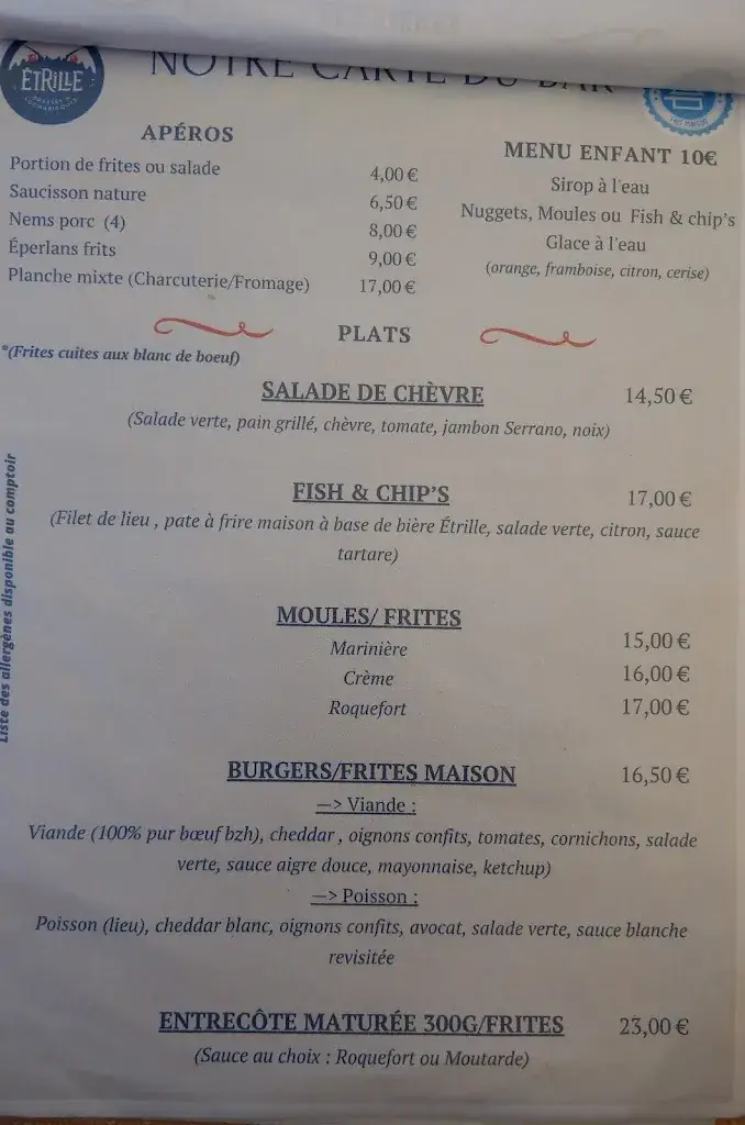 Menu_Brasserie Artisanale L'ETRILLE et Restaurant_Locmariaquer_image_2