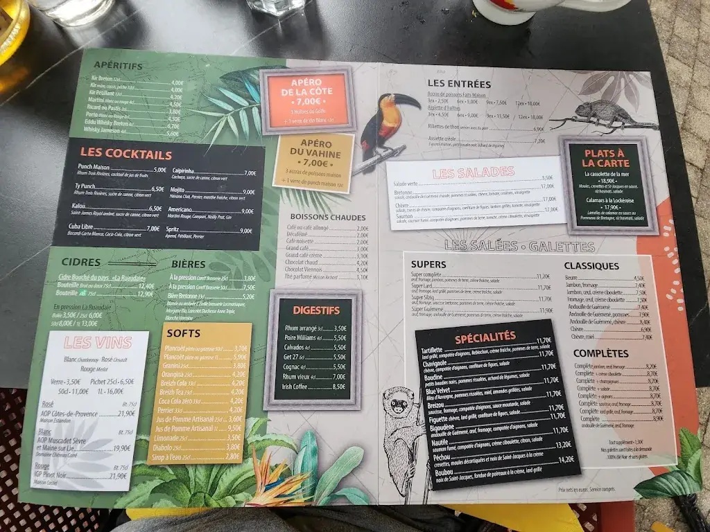 Menu_Le Vahine Crêperie_Locmariaquer_image_1