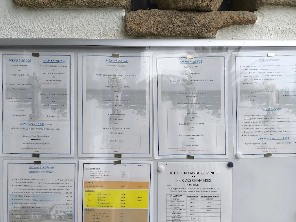 Menu_Le Relais de Kerpenhir_Locmariaquer_imagen_2