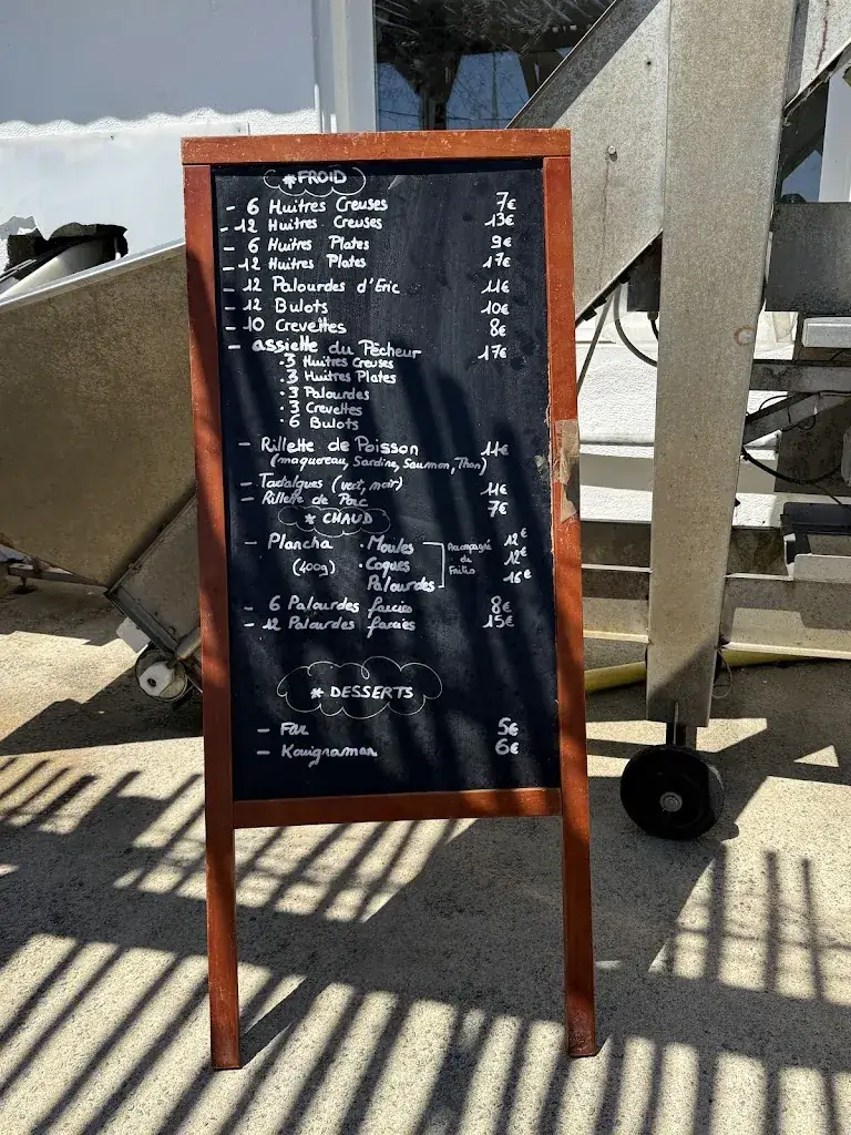 Menu_Le Gros Eric - les huitres de l ile de seniz_Locmariaquer_image_1