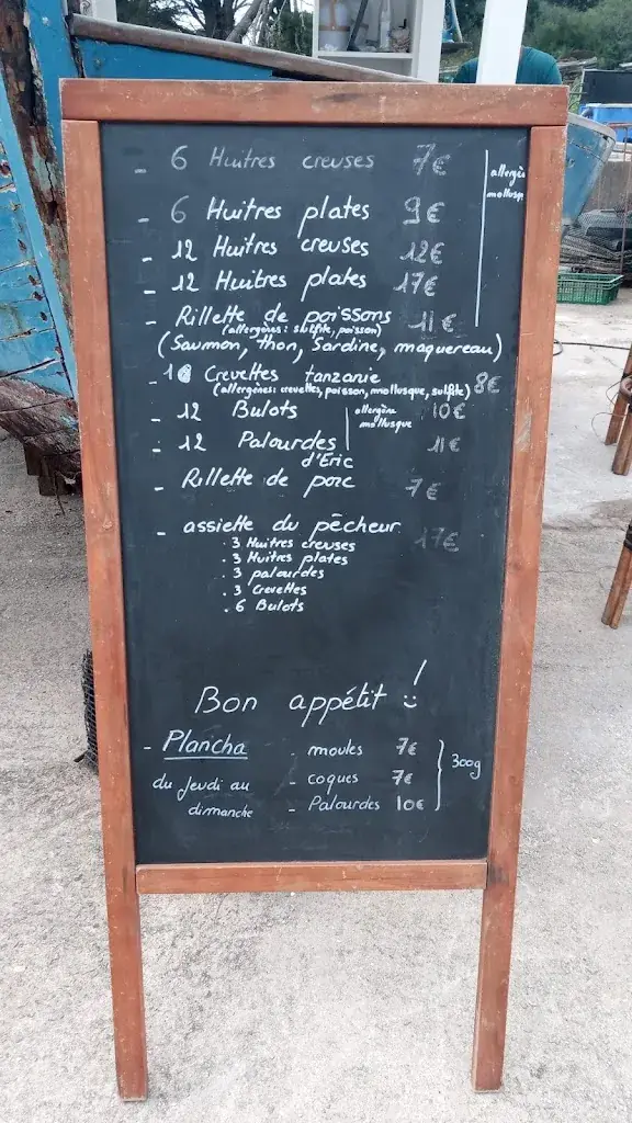 Menu_Le Gros Eric - les huitres de l ile de seniz_Locmariaquer_image_2