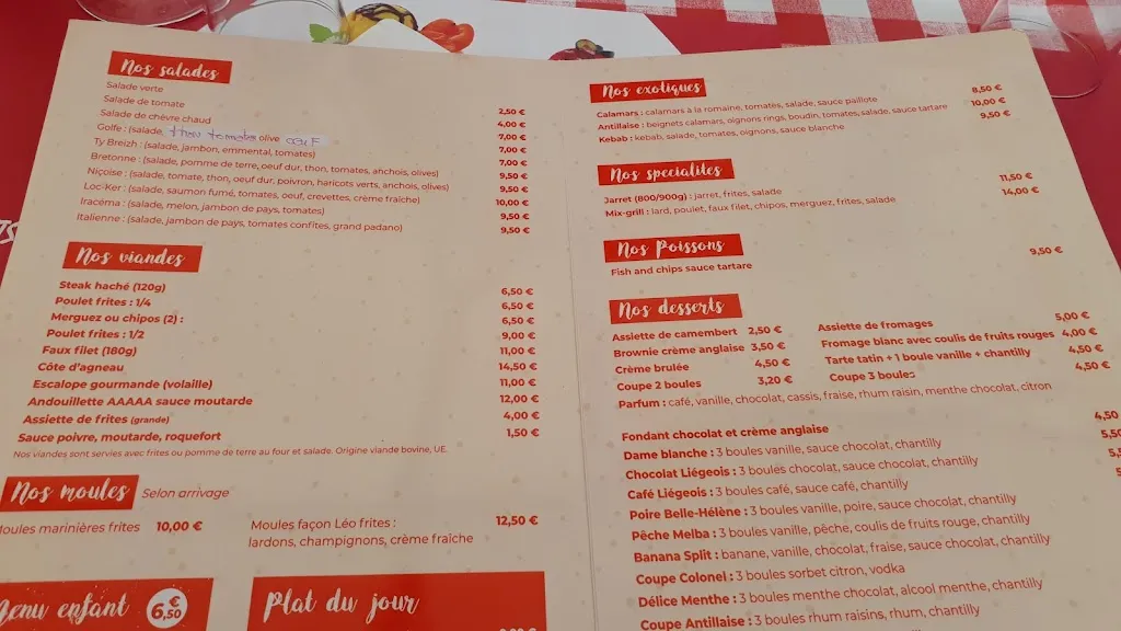 Menü_La Paillote_Locmariaquer_Bild_2