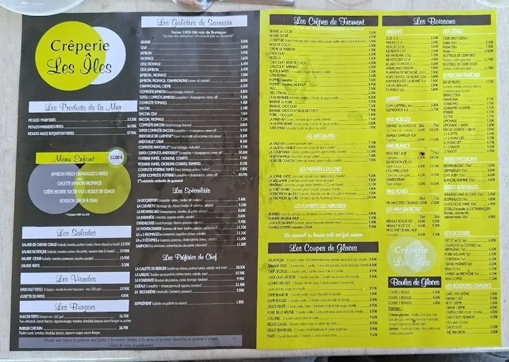 Menu_Crêperie Les îles_Locmariaquer_image_1