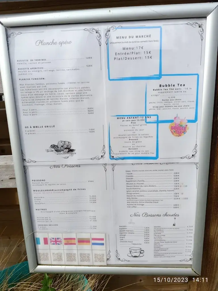 Menu_Restaurant A La Table De Ced_Louannec_image_4