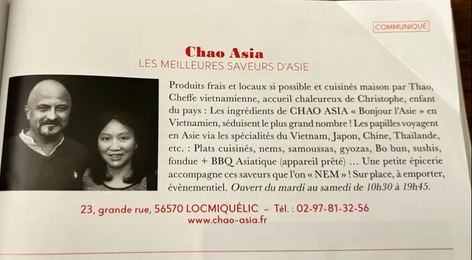 Antoine Thouroude_Chao Asia_Locmiquélic_review