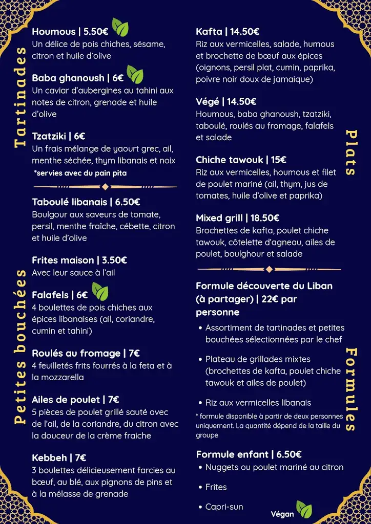 Menu_Le Libanais_Fougères_image_1