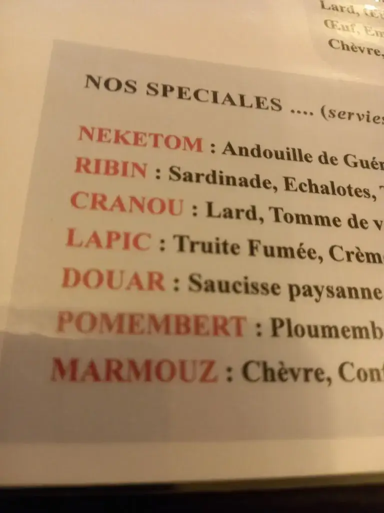 Menu_Le Hameau de Keryar - crêperie - salon de thé_Guimaëc_image_4