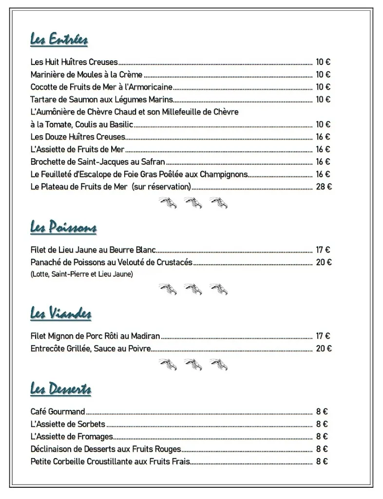 Menu_Le Relais de Lodonnec_Loctudy_immagine_2