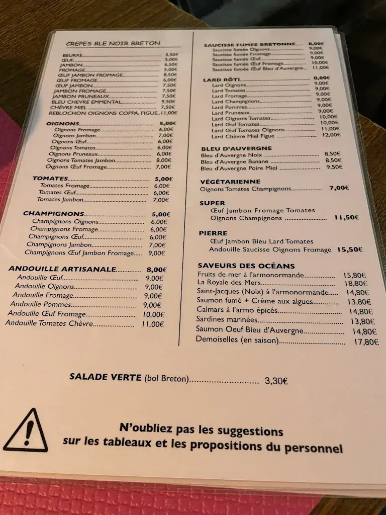 Menü_La Chouannerie_Loctudy_Bild_1