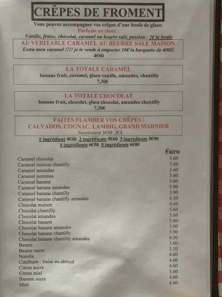 Menü_Crêperie de la Cale_Île-Tudy_Bild_2