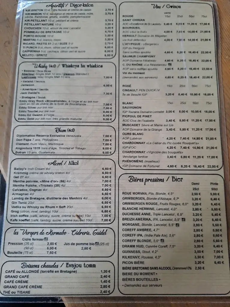 Menü_Tavarn Ar Roué Morvan_Lorient_Bild_1