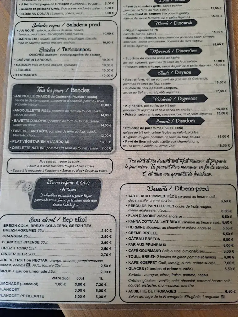 Menü_Tavarn Ar Roué Morvan_Lorient_Bild_3
