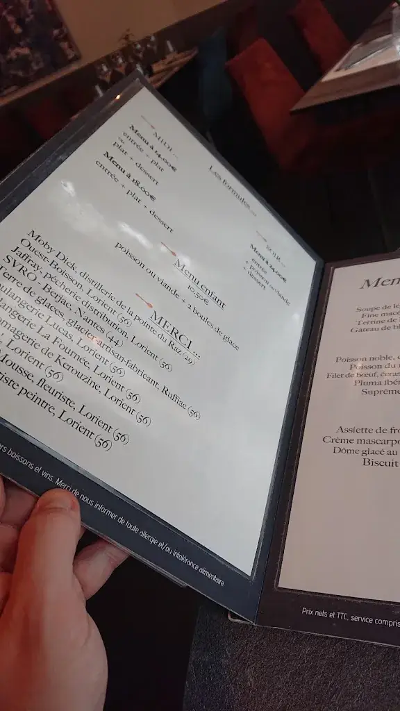 Menu_Le Clos Margaux LORIENT_Lorient_image_4