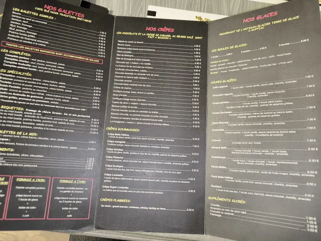 Menü_Crêperie La Grange à Louise_Malestroit_Bild_1