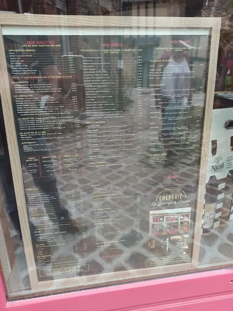 Menü_Crêperie La Grange à Louise_Malestroit_Bild_2
