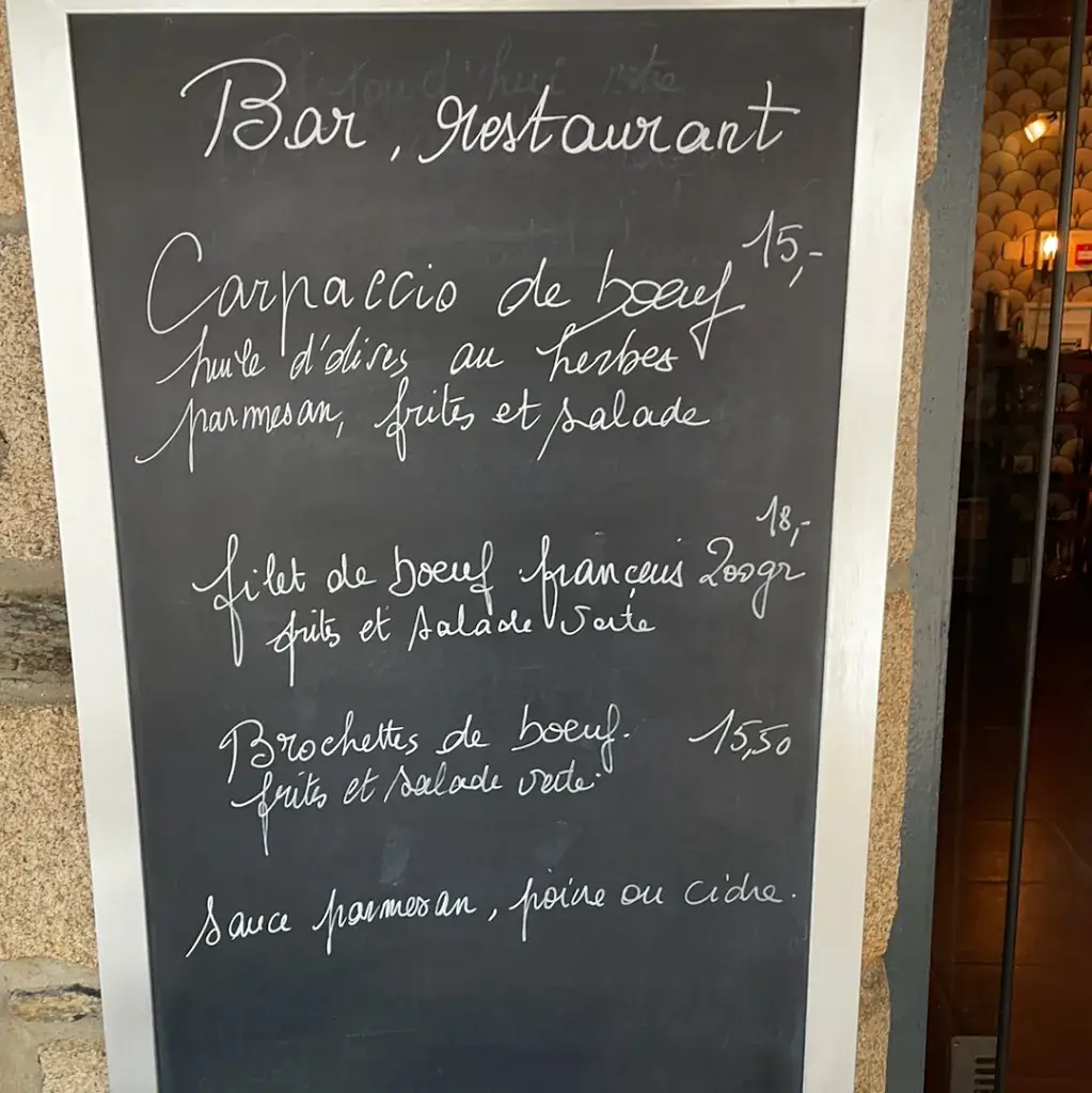 Menü_Bar restaurant Crêperie le Mael Trech_Malestroit_Bild_2