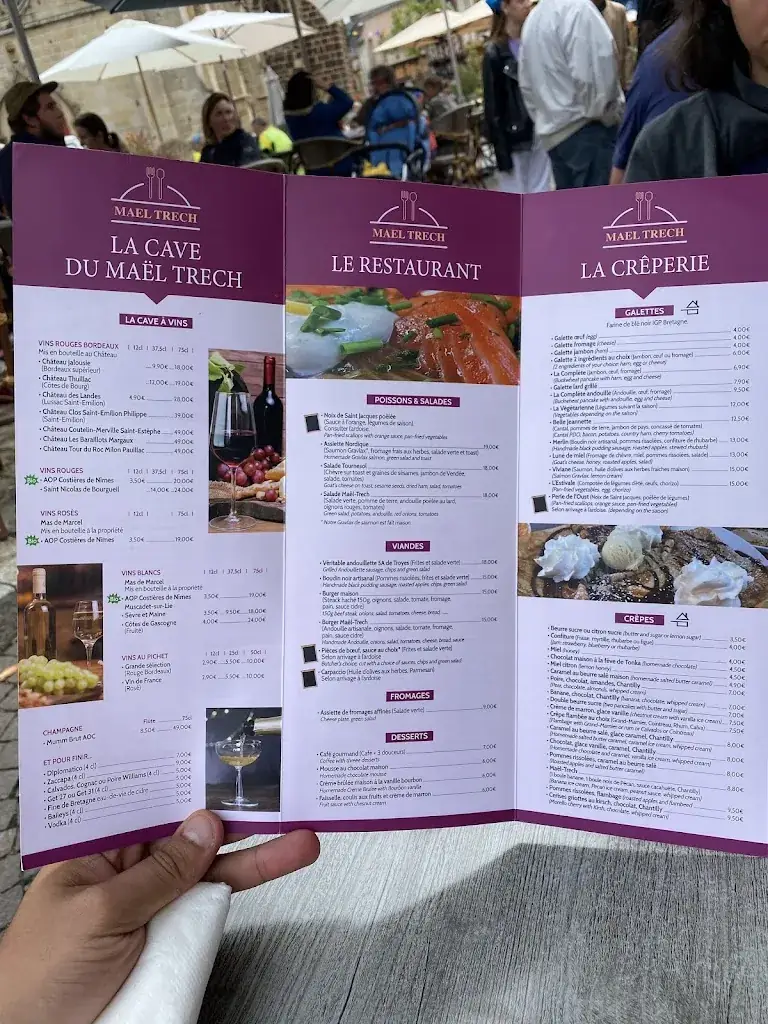 Menü_Bar restaurant Crêperie le Mael Trech_Malestroit_Bild_3
