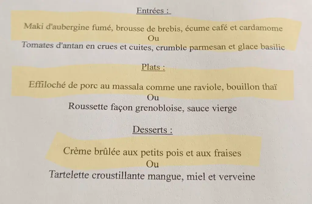 Menu_Restaurant La Maison du Puits_Pleucadeuc_immagine_1