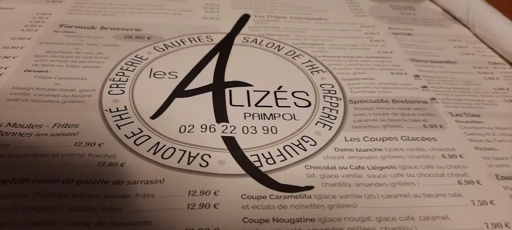 Menu_Restaurant, Crêperie Les Alizés_Paimpol_image_4