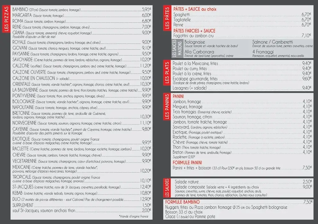Menu_Dolce Italia loudeac_Loudéac_image_1