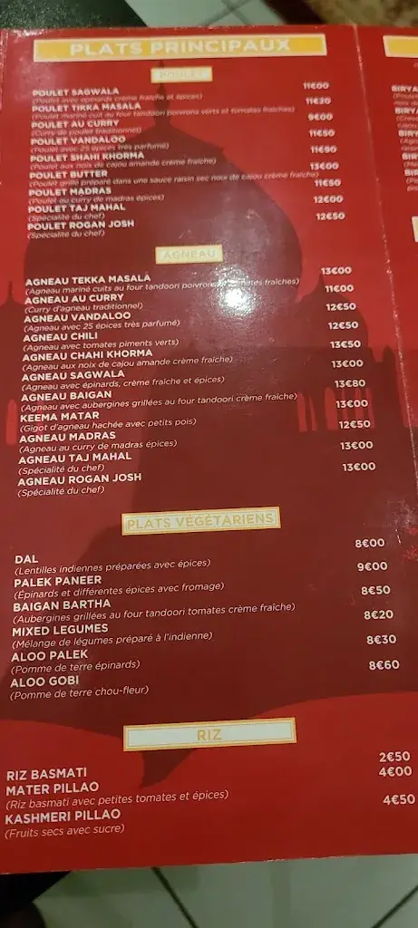 Menu_Taj Mahal_Loudéac_image_4
