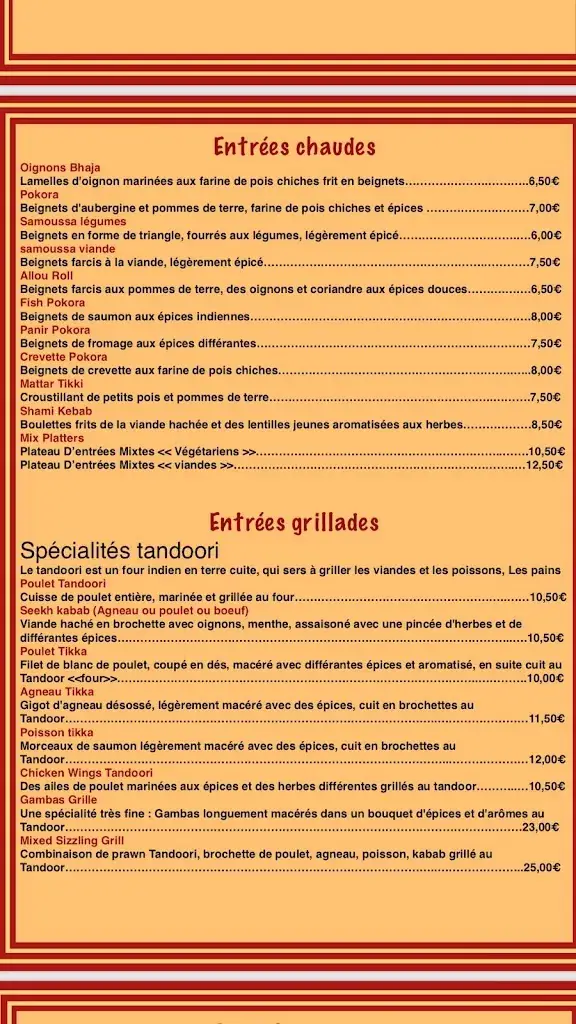Menu_Namasté Restaurant Indien et Pakistanais bons en chablais_Bons-en-Chablais_image_1