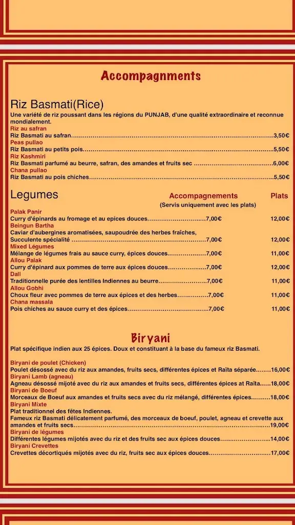 Menu_Namasté Restaurant Indien et Pakistanais bons en chablais_Bons-en-Chablais_image_3