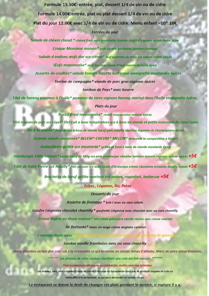 Menu_Le Belem_Miniac-Morvan_imagen_1