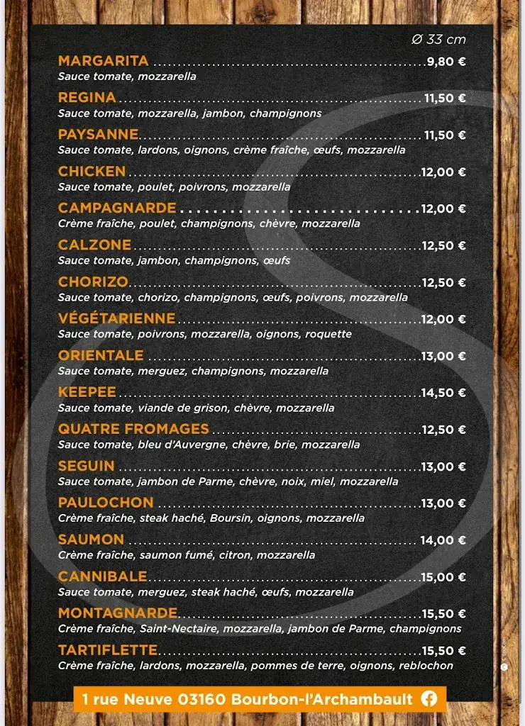 Menu_Pizzeria Le Pas Sage_Bourbon-l'Archambault_image_1