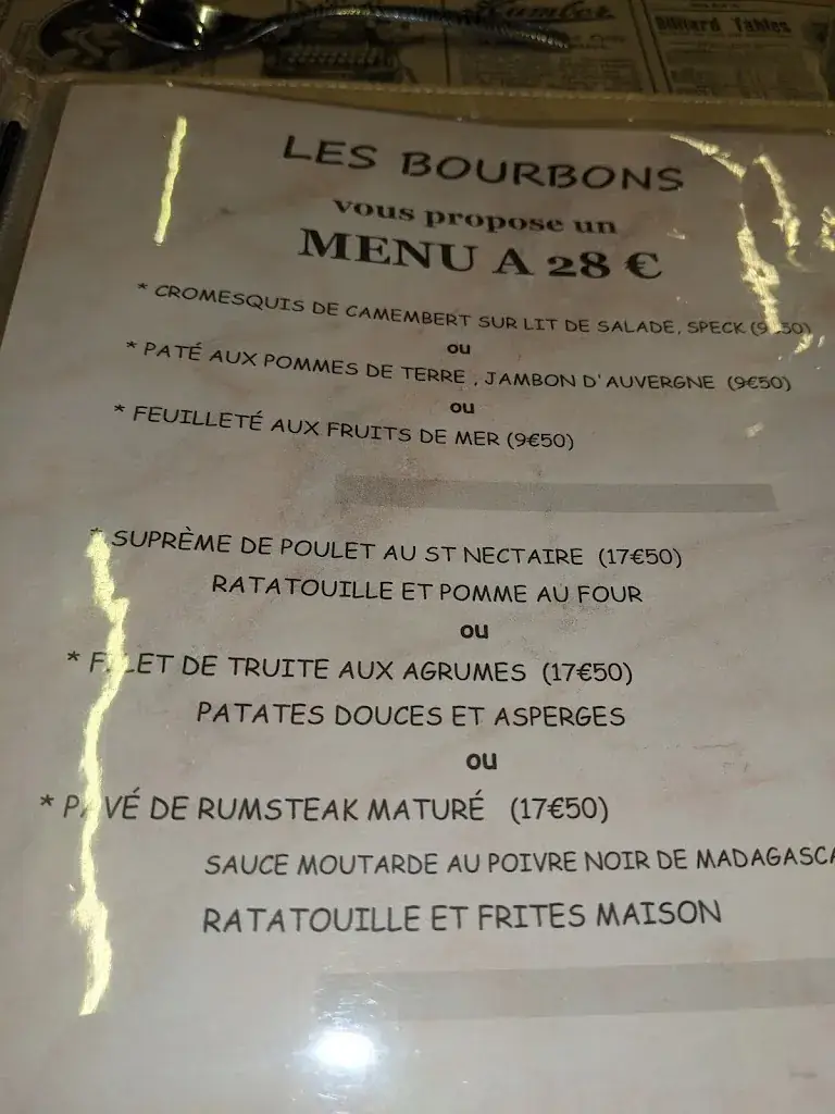 Menu_Restaurant les Bourbons_Bourbon-l'Archambault_image_1