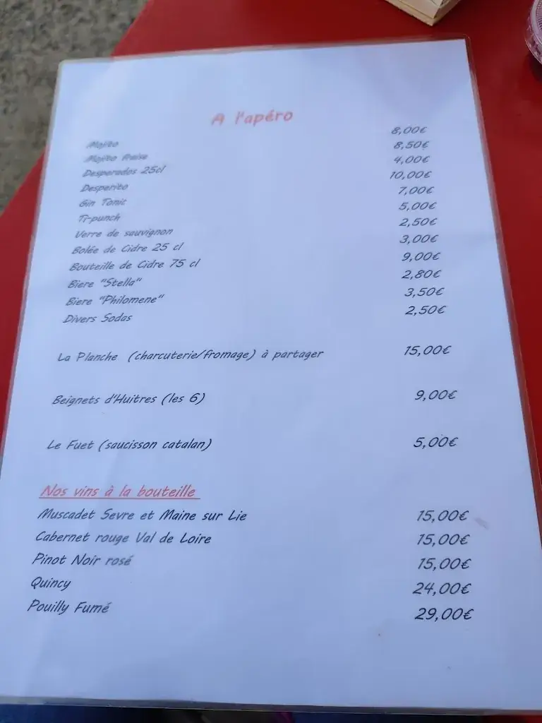 Menu_La cabane a huîtres_Plouguiel_image_1