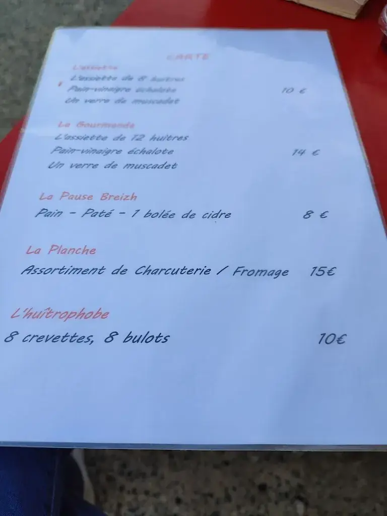 Menu_La cabane a huîtres_Plouguiel_image_2