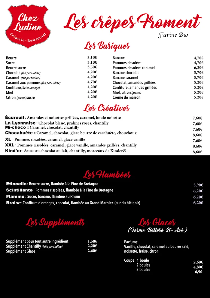Menu_Crêperie Restaurant - Chez Ludine_Monterblanc_immagine_2