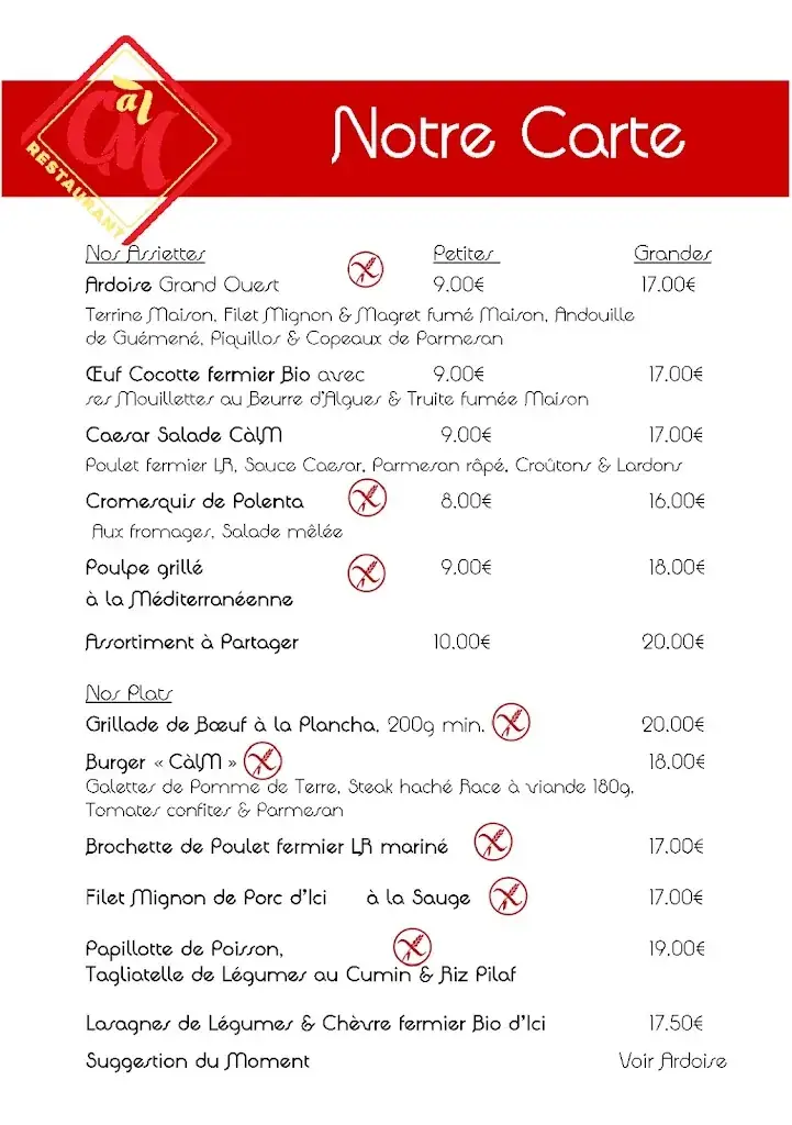 Menu_Restaurant Comme à la Maison_Vannes_immagine_3