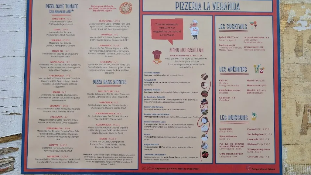 Menu_La Véranda_Moëlan-sur-Mer_image_1