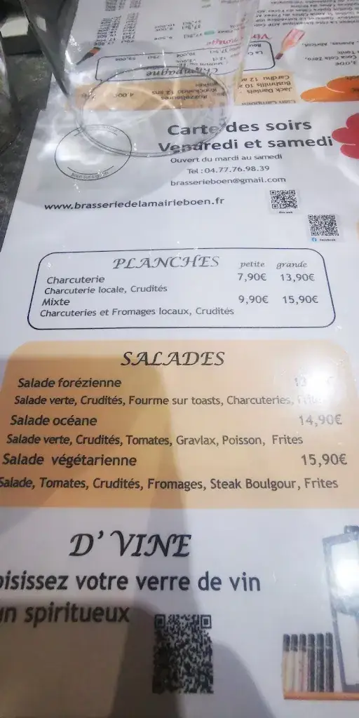 Menu_Brasserie De La Mairie_Boën-sur-Lignon_image_3